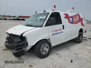 ✅ 2022 Chevrolet Express Cargo • VIN: 1GCWGAFP8N1271101 • Lot: 71620035. Listed on Copart with Not provided. Free auction sales archive from the USA and detailed vehicle history report at DreamBid. Image 1.