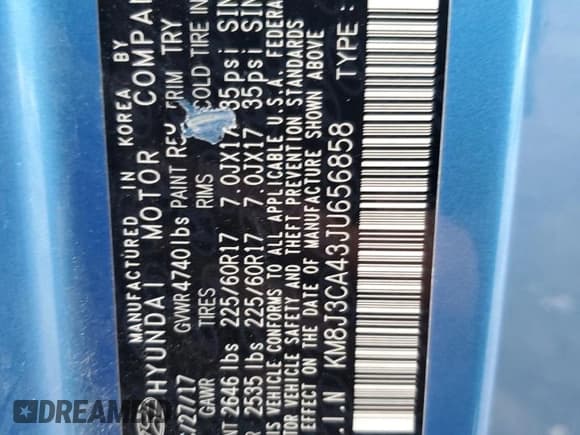 ✅ 2018 Hyundai Tucson SEL • VIN: KM8J3CA43JU656858 • Лот: 87130425. Опубликован ранее на Copart с пробегом 92 716 миль. Бесплатный доступ к архиву аукционных продаж из США и подробный отчёт об истории автомобиля на DreamBid. Изображение 14.