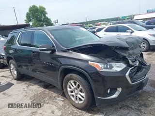 ✅ 2019 Chevrolet Traverse LT Cloth • VIN: 1GNERGKW5KJ141107 • Lot: 42752346. Wystawiony na IAAI z przebiegiem 160 045 mil. Bezpłatny archiwum sprzedaży aukcyjnych z USA i szczegółowy raport historii pojazdu na DreamBid. Zdjęcie 1.