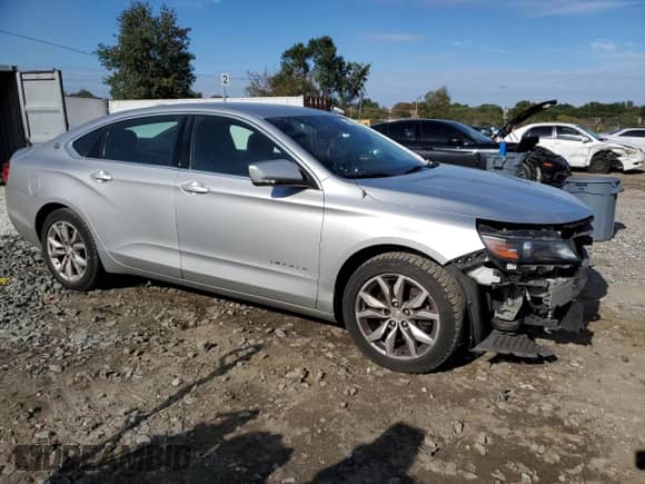 2017 Chevrolet Impala LT with VIN 1G1105S33HU192522, listed as a Copart auction lot 82408215 with 96,024 mi miles and Salvage title. Bid and sale history available at DreamBid. Image 4.