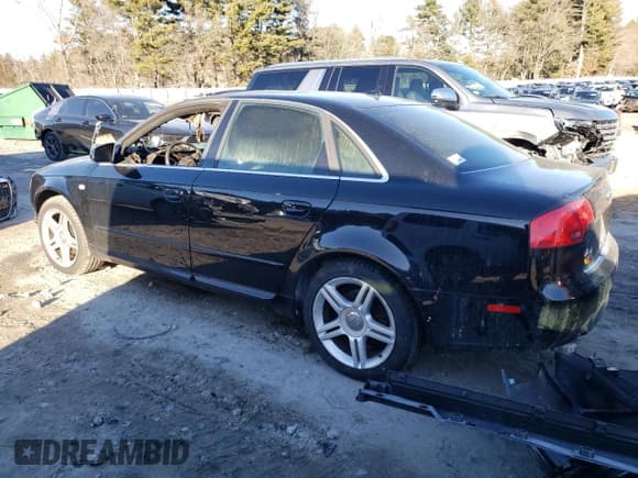 ✅ 2008 Audi A4 2.0T • VIN: WAUDF78E98A062976 • Lot: 43313105. Listed on Copart with Not provided. Free auction sales archive from the USA and detailed vehicle history report at DreamBid. Image 2.