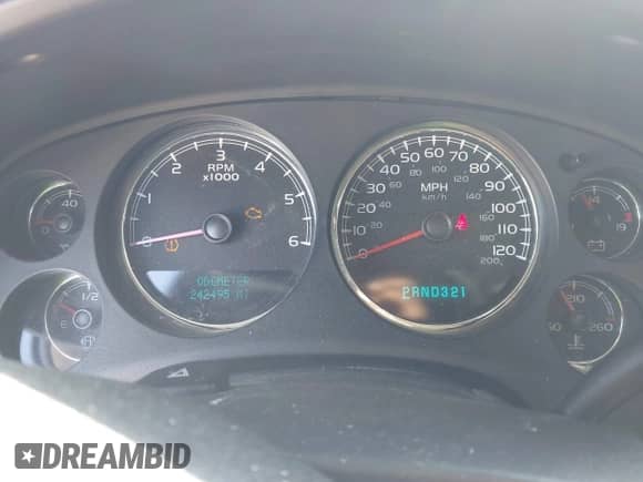 2007 Chevrolet Silverado 1500 LTZ with VIN 2GCFK13Y371712075, listed as a IAAI auction lot 43282513 with 242,495 mi miles and . Bid and sale history available at DreamBid. Image 7.