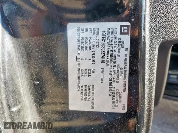 ✅ 2009 GMC Sierra 1500 SL • VIN: 1GTEC19C69Z274148 • Лот: 91084315. Опубликован ранее на Copart с пробегом 292 490 миль. Бесплатный доступ к архиву аукционных продаж из США и подробный отчёт об истории автомобиля на DreamBid. Изображение 13.