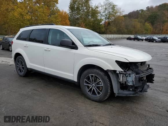2018 Dodge Journey SE with VIN 3C4PDCAB3JT383151, listed as a Copart auction lot 82650255 with 118,936 mi miles and Salvage title. Bid and sale history available at DreamBid. Image 4.