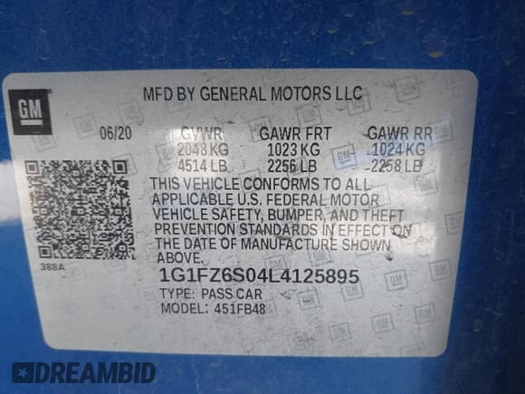 ✅ 2020 Chevrolet Bolt EV Premier • VIN: 1G1FZ6S04L4125895 • Lot: 41637004. Wystawiony na IAAI z przebiegiem 18 548 mil. Bezpłatny archiwum sprzedaży aukcyjnych z USA i szczegółowy raport historii pojazdu na DreamBid. Zdjęcie 9.