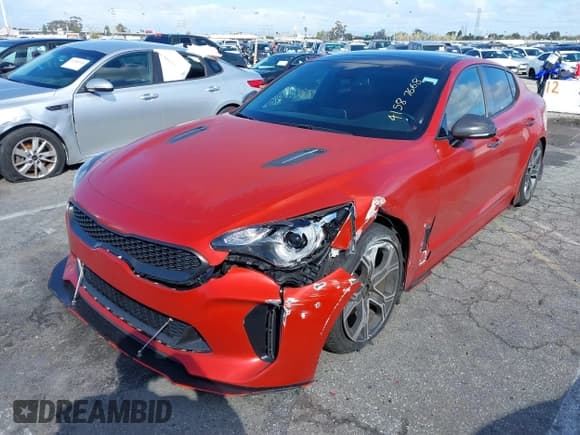 ✅ 2020 Kia Stinger GT-Line • VIN: KNAE15LA6L6081184 • Lot: 41587668. Listed on IAAI with 52,168 mi. Free auction sales archive from the USA and detailed vehicle history report at DreamBid. Image 2.