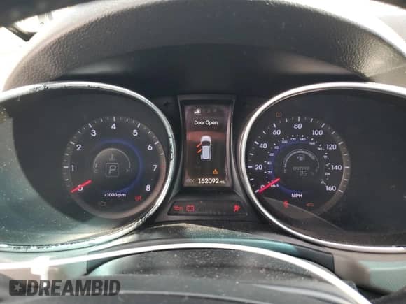 2013 Hyundai Santa Fe Sport with VIN 5XYZUDLA0DG001642, listed as a Copart auction lot 82338375 with 162,092 mi miles and Salvage title. Bid and sale history available at DreamBid. Image 9.