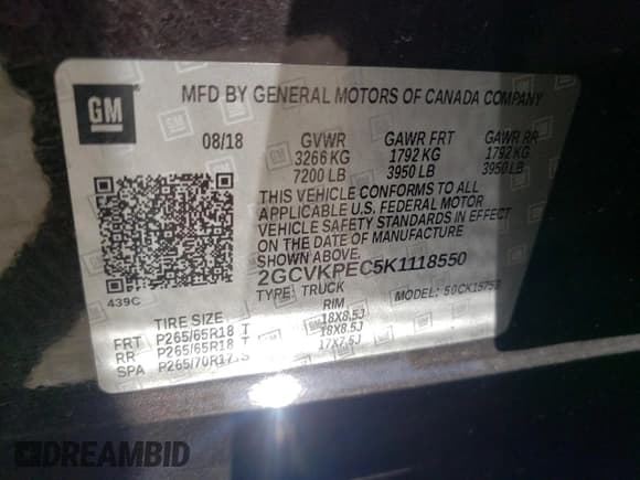 ✅ 2019 Chevrolet Silverado 1500 LT • VIN: 2GCVKPEC5K1118550 • Lot: 61446164. Wystawiony na Copart z przebiegiem 114 208 mil. Bezpłatny archiwum sprzedaży aukcyjnych z USA i szczegółowy raport historii pojazdu na DreamBid. Zdjęcie 13.