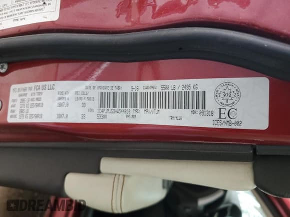 ✅ 2017 Jeep Cherokee Overland • VIN: 1C4PJMJS9HW544010 • Lot: 72061805. Listed on Copart with 55,097 mi. Free auction sales archive from the USA and detailed vehicle history report at DreamBid. Image 14.