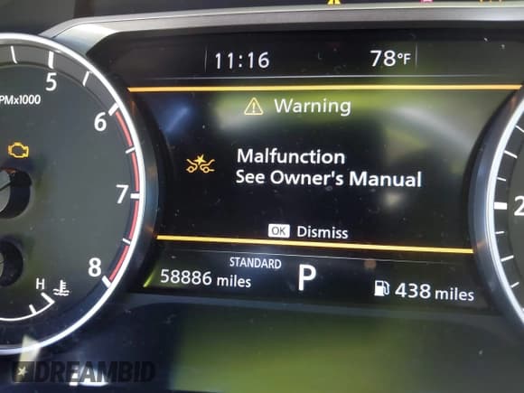 ✅ 2022 Nissan Rogue SL • VIN: JN8BT3CA8NW041572 • Lot: 41607388. Listed on IAAI with 58,886 mi. Free auction sales archive from the USA and detailed vehicle history report at DreamBid. Image 7.