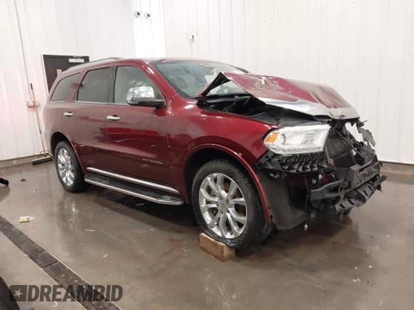 ✅ 2016 Dodge Durango Citadel • VIN: 1C4RDJEG8GC393410 • Lot: 42168748. Listed on IAAI with 66,005 mi. Free auction sales archive from the USA and detailed vehicle history report at DreamBid. Image 1.