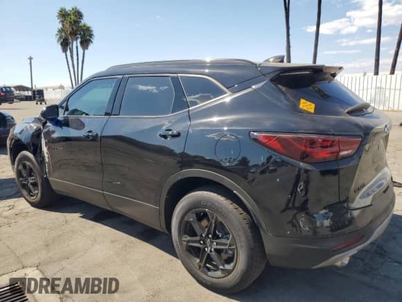 2023 Chevrolet Blazer LT with VIN 3GNKBCR42PS198441, listed as a Copart auction lot 69799984 with 9,596 mi miles and Salvage title. Bid and sale history available at DreamBid. Image 2.