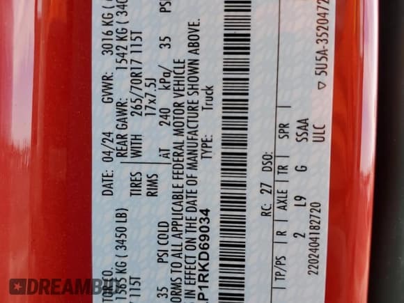 ✅ 2024 Ford F-150 XL • VIN: 1FTEW1LP1RKD69034 • Lot: 78921884. Listed on Copart with 14,576 mi. Free auction sales archive from the USA and detailed vehicle history report at DreamBid. Image 14.