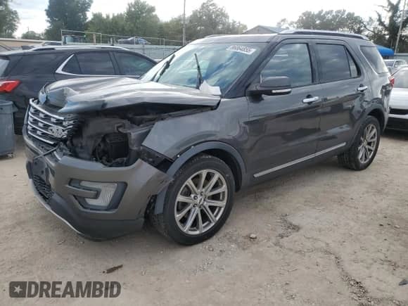 2017 Ford Explorer Limited с VIN 1FM5K8F86HGC34153, выставлен на аукционе Copart как лот 86064855 с пробегом 134 622 миль миль и Списание • Salvage title. История ставок и продаж доступна на DreamBid. Изображение 1.