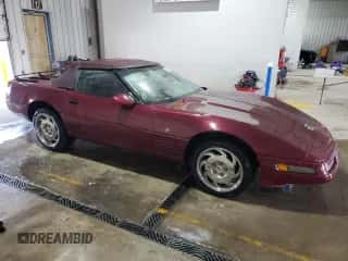 1993 Chevrolet Corvette with VIN 1G1YY33P2P5112648, listed as a Copart auction lot 45482285 with 108,442 mi miles and Salvage title. Bid and sale history available at DreamBid. Image 4.