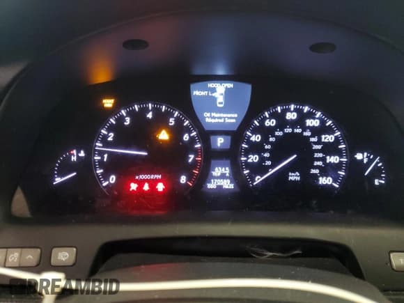 ✅ 2009 Lexus LS 460 • VIN: JTHCL46F795000258 • Lot: 85935555. Listed on Copart with 170,589 mi. Free auction sales archive from the USA and detailed vehicle history report at DreamBid. Image 9.