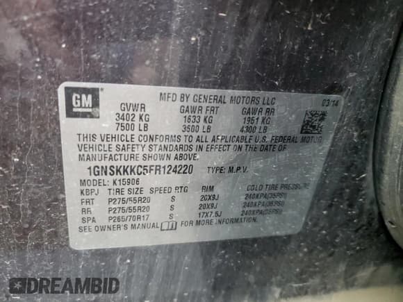 ✅ 2015 Chevrolet Suburban LTZ • VIN: 1GNSKKKC5FR124220 • Lot: 79008244. Wystawiony na Copart z przebiegiem 245 115 mil. Bezpłatny archiwum sprzedaży aukcyjnych z USA i szczegółowy raport historii pojazdu na DreamBid. Zdjęcie 13.