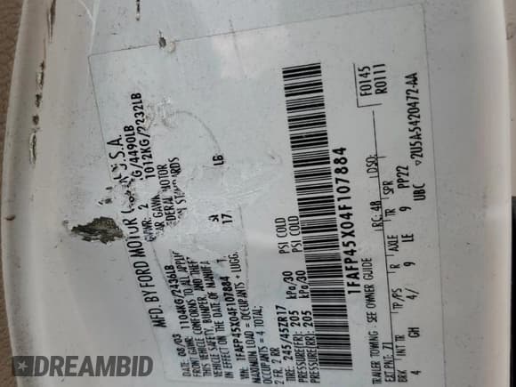 ✅ 2004 Ford Mustang GT Deluxe • VIN: 1FAFP45X04F107884 • Лот: 81931215. Опубликован ранее на Copart с пробегом 131 097 миль. Бесплатный доступ к архиву аукционных продаж из США и подробный отчёт об истории автомобиля на DreamBid. Изображение 12.