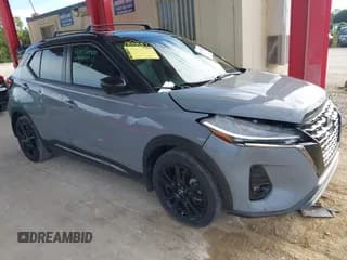 ✅ 2023 Nissan Kicks SR • VIN: 3N1CP5DV6PL521803 • Lot: 43279268. Listed on IAAI with 27,411 mi. Free auction sales archive from the USA and detailed vehicle history report at DreamBid. Image 1.