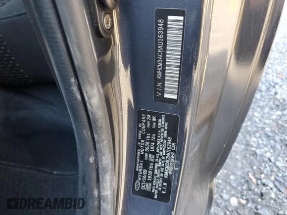 ✅ 2010 Hyundai Accent GS • VIN: KMHCM3AC8AU163948 • Лот: 84078474. Опубликован ранее на Copart с пробегом 39 257 миль. Бесплатный доступ к архиву аукционных продаж из США и подробный отчёт об истории автомобиля на DreamBid. Изображение 12.