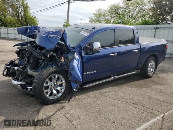 ✅ 2021 Nissan Titan SL • VIN: 1N6AA1ED5MN502284 • Лот: 54158975. Опубликован ранее на Copart с пробегом 35 265 миль. Бесплатный доступ к архиву аукционных продаж из США и подробный отчёт об истории автомобиля на DreamBid. Изображение 1.