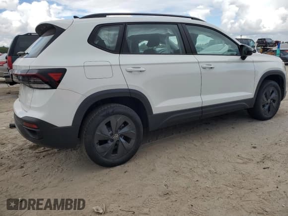 ✅ 2025 Volkswagen Taos S • VIN: 3VV5C7B24SM051118 • Лот: 81608915. Опубликован ранее на Copart с пробегом 5 244 миль. Бесплатный доступ к архиву аукционных продаж из США и подробный отчёт об истории автомобиля на DreamBid. Изображение 3.