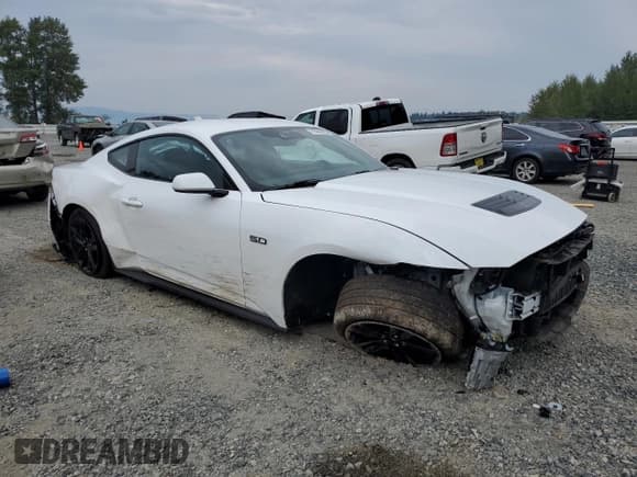 ✅ 2024 Ford Mustang GT Premium • VIN: 1FA6P8CF6R5416581 • Lot: 70562525. Listed on Copart with Not provided. Free auction sales archive from the USA and detailed vehicle history report at DreamBid. Image 4.