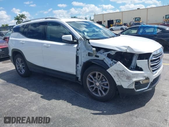 ✅ 2023 GMC Terrain SLT • VIN: 3GKALPEG9PL183233 • Lot: 41905091. Wystawiony na IAAI z przebiegiem 46 205 mil. Bezpłatny archiwum sprzedaży aukcyjnych z USA i szczegółowy raport historii pojazdu na DreamBid. Zdjęcie 1.