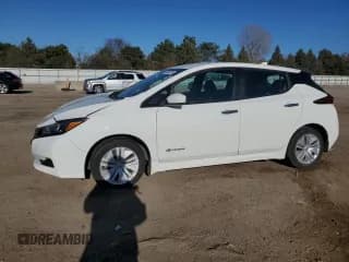✅ 2018 Nissan LEAF SV • VIN: 1N4AZ1CP5JC317819 • Lot: 91506615. Listed on Copart with 67,124 mi. Free auction sales archive from the USA and detailed vehicle history report at DreamBid. Image 1.