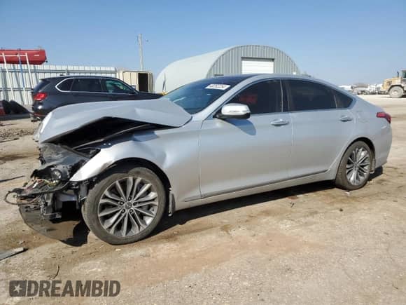 2015 Hyundai Genesis 3.8L z VIN KMHGN4JE0FU086201, wystawiony jako Copart lot #48282254 z przebiegiem 119 787 mil mil oraz Szkoda całkowita • Salvage title. Historia ofert i sprzedaży dostępna na DreamBid. Obrazek 1.