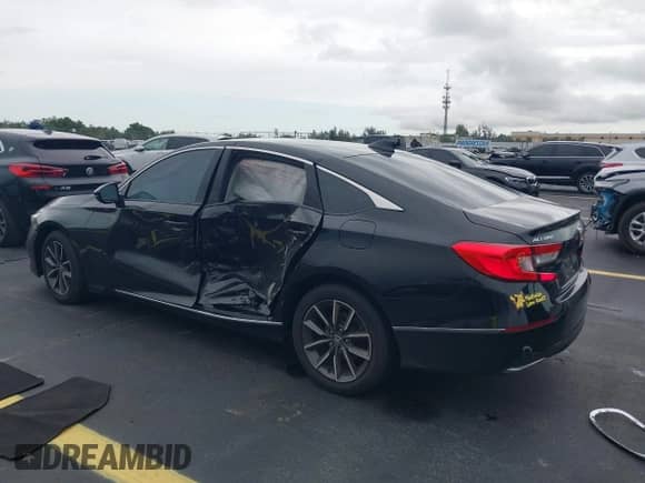2022 Honda Accord EX-L with VIN 1HGCV1F54NA042679, listed as a IAAI auction lot 42419939 with 22,624 mi miles and . Bid and sale history available at DreamBid. Image 3.