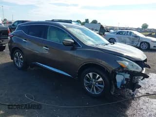 ✅ 2015 Nissan Murano S • VIN: 5N1AZ2MH4FN220061 • Lot: 42624942. Listed on IAAI with 128,643 mi. Free auction sales archive from the USA and detailed vehicle history report at DreamBid. Image 1.