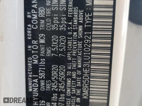 ✅ 2020 Hyundai Palisade Limited • VIN: KM8R5DHE3LU102921 • Лот: 90984225. Опубликован ранее на Copart с пробегом 62 317 миль. Бесплатный доступ к архиву аукционных продаж из США и подробный отчёт об истории автомобиля на DreamBid. Изображение 13.