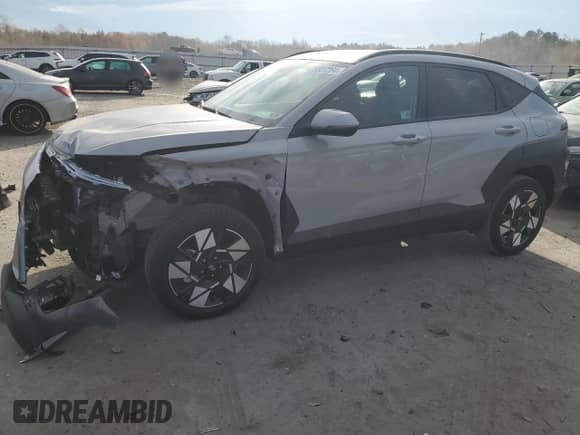 2025 Hyundai Kona SEL with VIN KM8HBCAB3SU212459, listed as a Copart auction lot 79527264 with 446 mi miles and Salvage title. Bid and sale history available at DreamBid. Image 1.