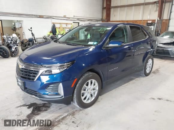 ✅ 2023 Chevrolet Equinox LT • VIN: 3GNAXUEG5PL104436 • Lot: 43215747. Listed on IAAI with 10,059 mi. Free auction sales archive from the USA and detailed vehicle history report at DreamBid. Image 2.