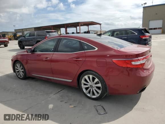 2014 Hyundai Azera Limited with VIN KMHFH4JG8EA397606, listed as a Copart auction lot 59693114 with 102,600 mi miles and Salvage title. Bid and sale history available at DreamBid. Image 2.