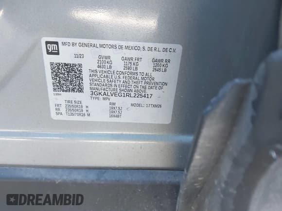 ✅ 2024 GMC Terrain SLT • VIN: 3GKALVEG1RL225417 • Lot: 41382024. Wystawiony na IAAI z przebiegiem 43 677 mil. Bezpłatny archiwum sprzedaży aukcyjnych z USA i szczegółowy raport historii pojazdu na DreamBid. Zdjęcie 9.