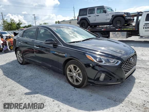 2019 Hyundai Sonata SEL with VIN 5NPE34AF6KH765405, listed as a Copart auction lot 66511985 with 43,213 mi miles and Non repairable. Bid and sale history available at DreamBid. Image 4.