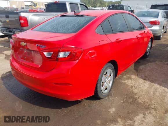 2018 Chevrolet Cruze LS with VIN 1G1BC5SM8J7238399, listed as a IAAI auction lot 43349933 with 95,140 mi miles and . Bid and sale history available at DreamBid. Image 4.