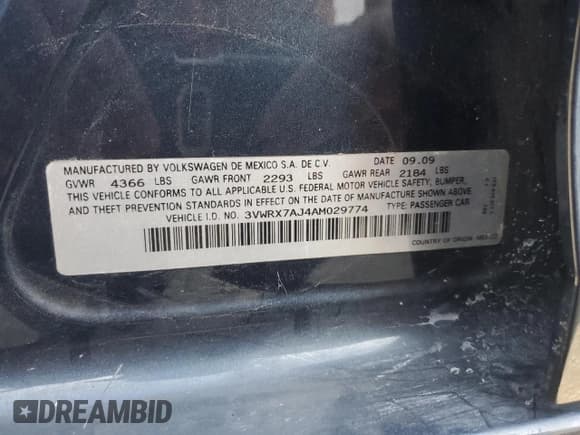 ✅ 2010 Volkswagen Jetta SE • VIN: 3VWRX7AJ4AM029774 • Lot: 63446665. Wystawiony na Copart z przebiegiem 143 901 mil. Bezpłatny archiwum sprzedaży aukcyjnych z USA i szczegółowy raport historii pojazdu na DreamBid. Zdjęcie 13.