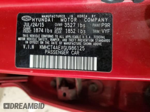 ✅ 2016 Hyundai Accent SE • VIN: KMHCT4AEXGU986125 • Лот: 74670314. Опубликован ранее на Copart с пробегом 164 330 миль. Бесплатный доступ к архиву аукционных продаж из США и подробный отчёт об истории автомобиля на DreamBid. Изображение 12.