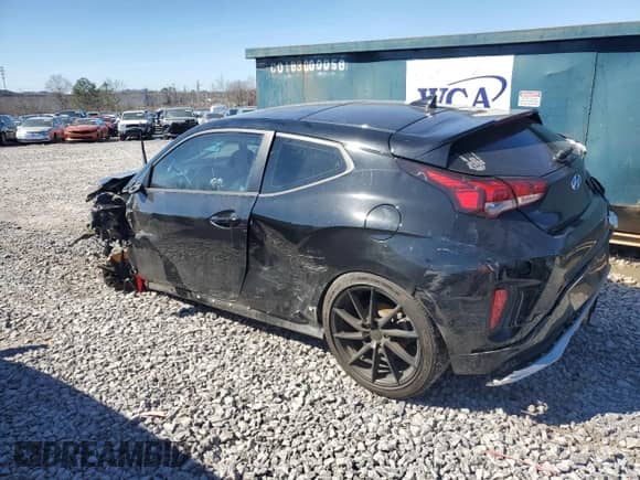 2020 Hyundai Veloster Turbo Ultimate with VIN KMHTH6ABXLU022394, listed as a Copart auction lot 45663435 with Not provided miles and Salvage title. Bid and sale history available at DreamBid. Image 2.
