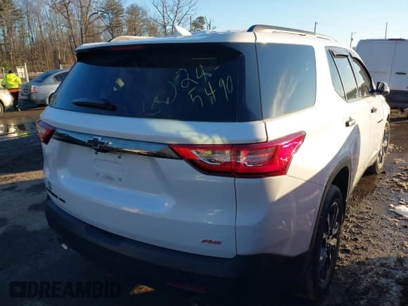 ✅ 2021 Chevrolet Traverse RS • VIN: 1GNEVJKW3MJ130747 • Lot: 41315910. Wystawiony na IAAI z przebiegiem Nie podano. Bezpłatny archiwum sprzedaży aukcyjnych z USA i szczegółowy raport historii pojazdu na DreamBid. Zdjęcie 4.