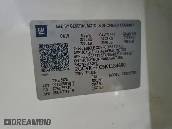 ✅ 2019 Chevrolet Silverado 1500 LT • VIN: 2GCVKPEC5K1184600 • Lot: 95977165. Wystawiony na Copart z przebiegiem 64 361 mil. Bezpłatny archiwum sprzedaży aukcyjnych z USA i szczegółowy raport historii pojazdu na DreamBid. Zdjęcie 12.