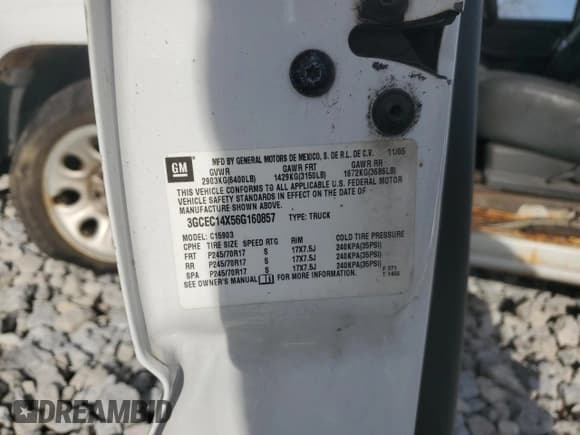 ✅ 2006 Chevrolet Silverado 1500 Work Truck • VIN: 3GCEC14X56G160857 • Лот: 81805704. Опубликован ранее на Copart с пробегом Не указан. Бесплатный доступ к архиву аукционных продаж из США и подробный отчёт об истории автомобиля на DreamBid. Изображение 12.