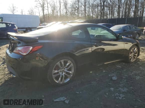 2016 Hyundai Genesis Coupe Ultimate with VIN KMHHU6KJ8GU136343, listed as a Copart auction lot 42963015 with 75,033 mi miles and Clean title. Bid and sale history available at DreamBid. Image 3.