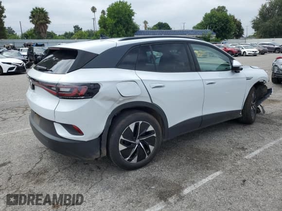 ✅ 2022 Volkswagen ID.4 Pro • VIN: WVGRMPE21NP072432 • Lot: 66491683. Listed on Copart with 7,371 mi. Free auction sales archive from the USA and detailed vehicle history report at DreamBid. Image 3.