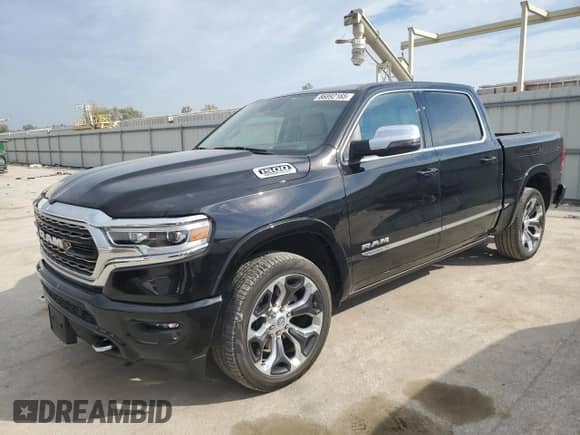 2024 Ram 1500 Limited with VIN 1C6SRFHTXRN124431, listed as a Copart auction lot 86892165 with 27,500 mi miles and Salvage title. Bid and sale history available at DreamBid. Image 1.
