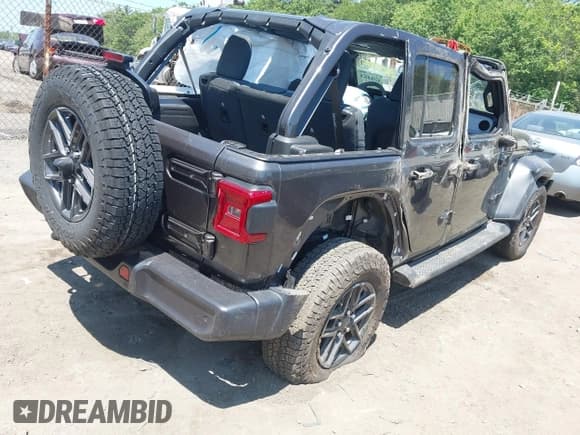 ✅ 2024 Jeep Wrangler Sport S • VIN: 1C4PJXDNXRW360994 • Лот: 42508320. Опубликован ранее на IAAI с пробегом 11 087 миль. Бесплатный доступ к архиву аукционных продаж из США и подробный отчёт об истории автомобиля на DreamBid. Изображение 4.