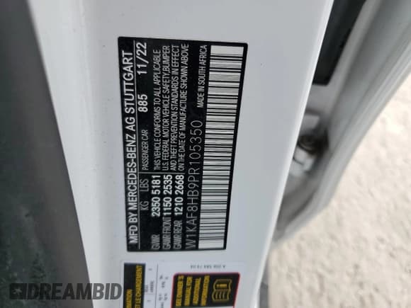 ✅ 2023 Mercedes-Benz C 43 AMG • VIN: W1KAF8HB9PR105350 • Лот: 68440724. Опубликован ранее на Copart с пробегом 24 114 миль. Бесплатный доступ к архиву аукционных продаж из США и подробный отчёт об истории автомобиля на DreamBid. Изображение 12.